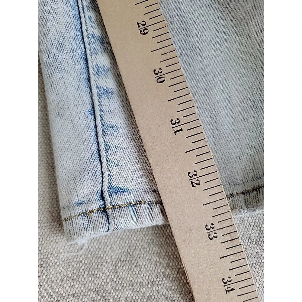 American Eagle Outfitters Jeans Mens 30x33 Skinny Extreme Flex‎ Distressed Blue